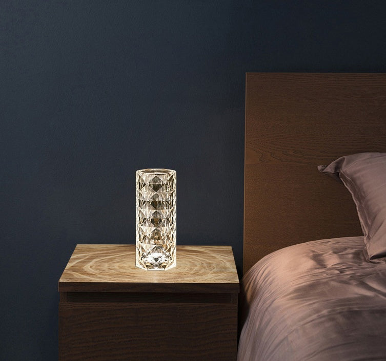 ✨ Crystal LED Table Lamp – Touch Control & 16 Color Ambient Lighting - Brightside Desk Co.
