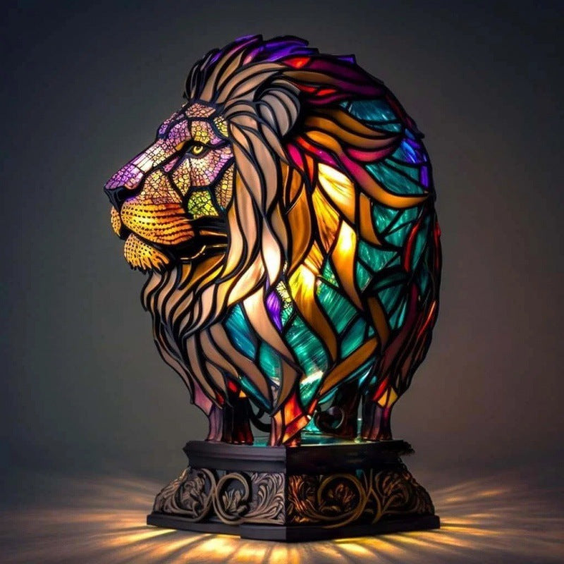 3D Animal Series Decorative Lamp – Handcrafted Resin Night Light (USB) - Brightside Desk Co.