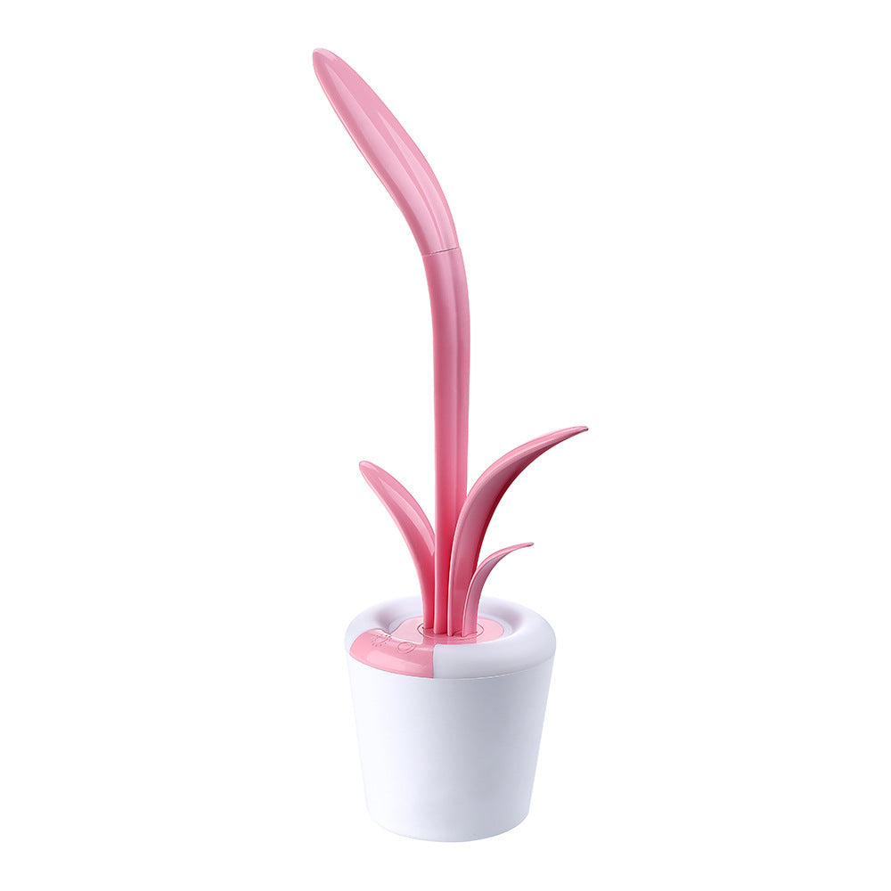 Plant Shaped LED Desk Lamp – Rechargeable, Eye-Friendly & Touch Control - Brightside Desk Co.