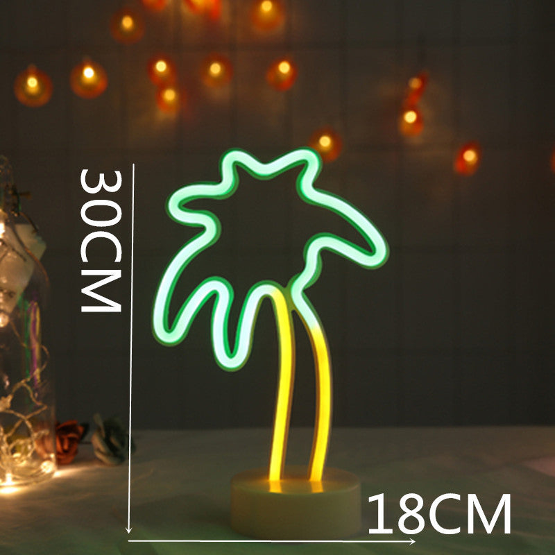Retro Palm Tree Neon Lamp - Brightside Desk Co.