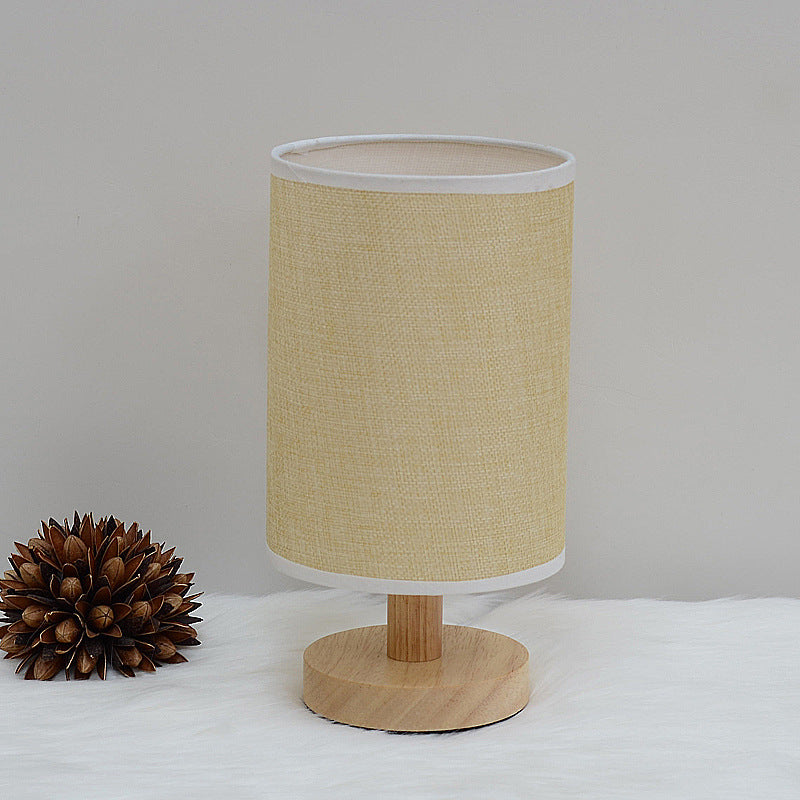 Wooden Desk Lamp with Fabric Shade – Study & Home Lighting - Brightside Desk Co.