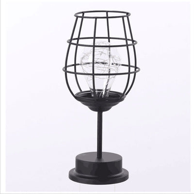 Artistic Hollow Table Lamp – Iron Decor Light - Brightside Desk Co.
