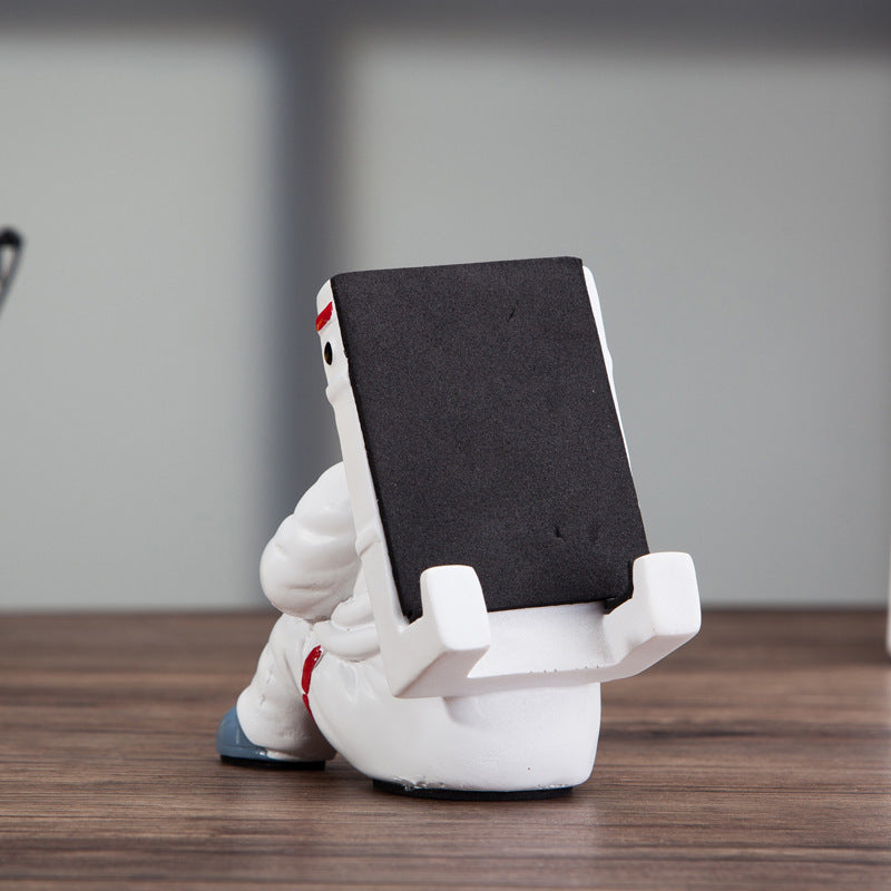 Astronaut Phone Stand – Cute Resin Desk Holder & Gift - Brightside Desk Co.