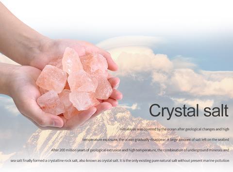 USB Crystal Salt Lamp – LED Ambient Light & Air Purifier - Brightside Desk Co.