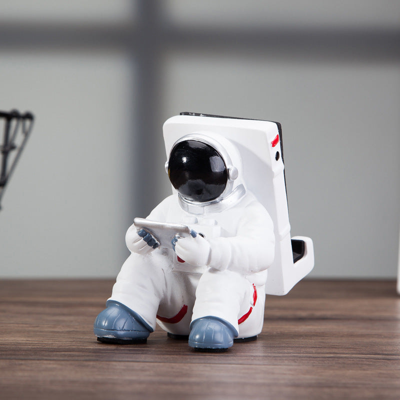 Astronaut Phone Stand – Cute Resin Desk Holder & Gift - Brightside Desk Co.