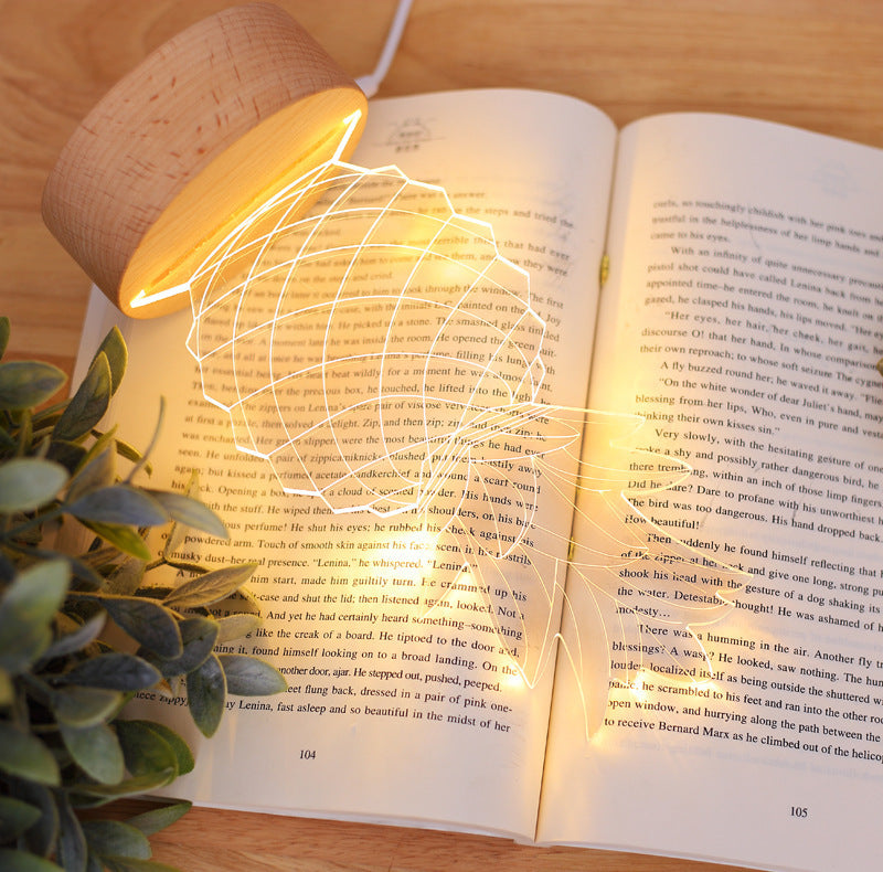 Pineapple Bedside Lamp – USB Acrylic Night Light with Dimmer - Brightside Desk Co.