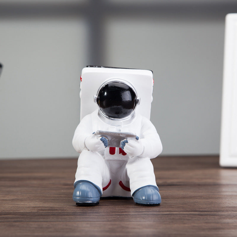 Astronaut Phone Stand – Cute Resin Desk Holder & Gift - Brightside Desk Co.