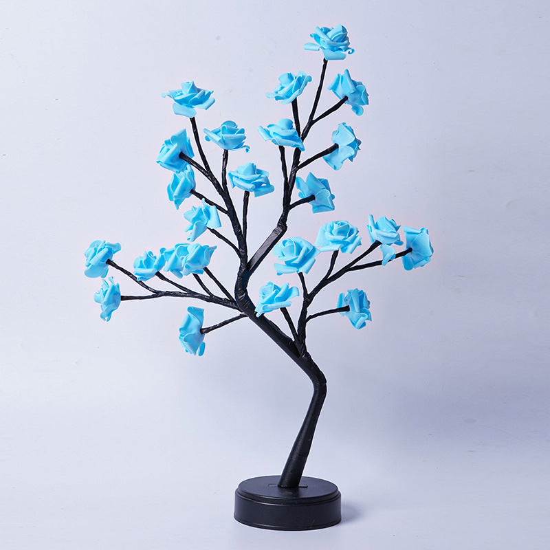 Rose Flower Tree Lamp – USB LED Fairy Light for Home & Gifts - Brightside Desk Co.
