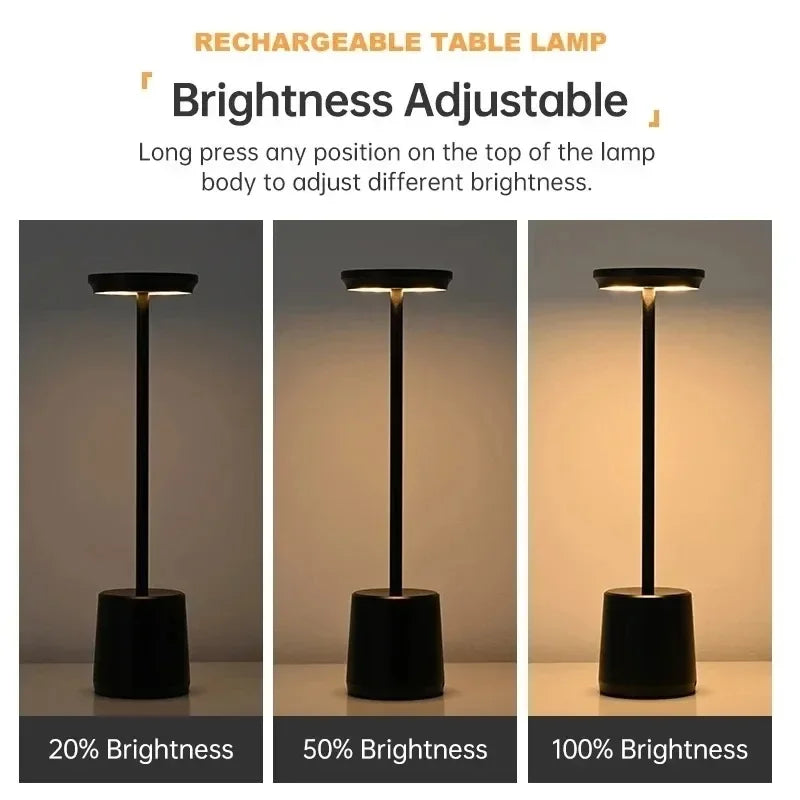 Rechargeable Touch LED Desk Lamp - Cordless & Portable - Brightside Desk Co.