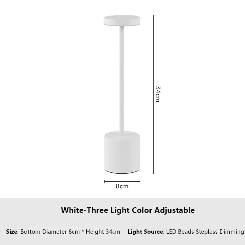 Rechargeable Touch LED Desk Lamp - Cordless & Portable - Brightside Desk Co.