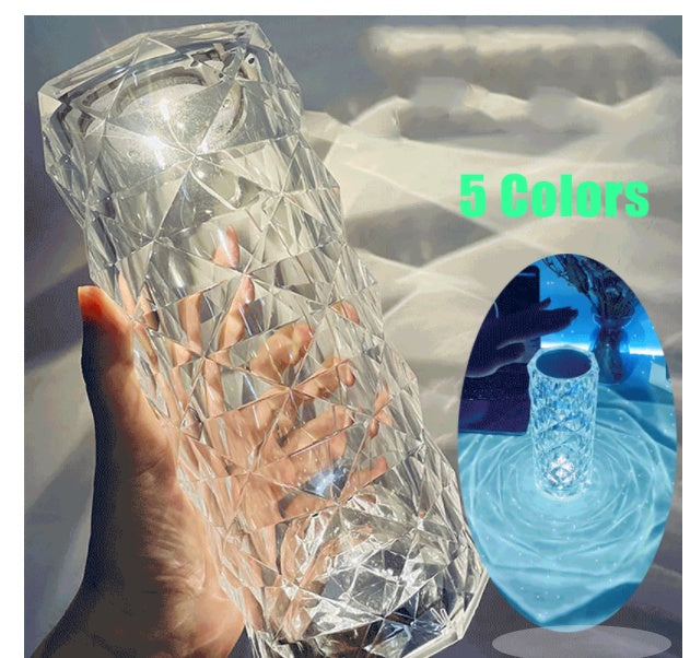 ✨ Crystal LED Table Lamp – Touch Control & 16 Color Ambient Lighting - Brightside Desk Co.