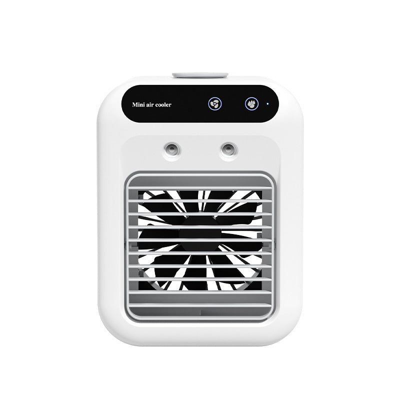 ❄️ Portable Mini Air Conditioner – USB Rechargeable Cooling Fan with Atomization Technology - Brightside Desk Co.
