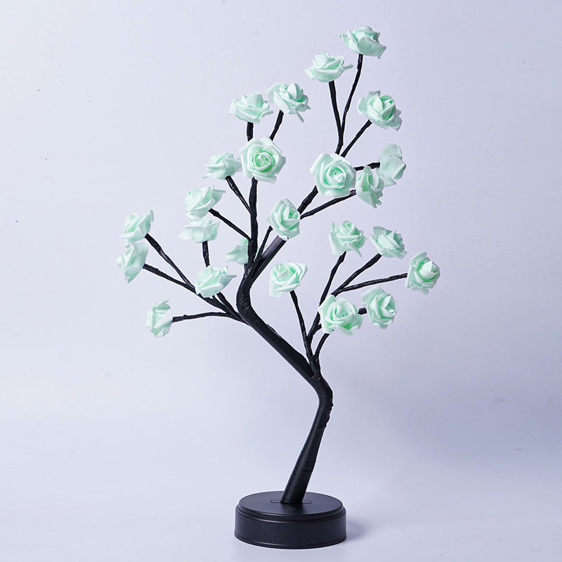 Rose Flower Tree Lamp – USB LED Fairy Light for Home & Gifts - Brightside Desk Co.